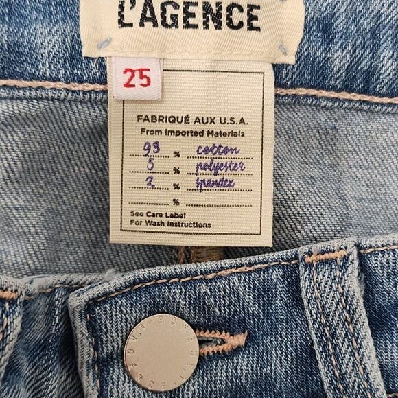 NEW L’AGENCE Size 25 Marguerite High Rise Skinny Jeans Light Wash $245 - Picture 7 of 9